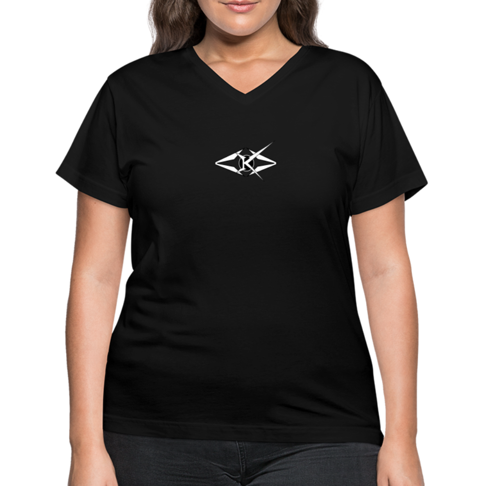 Women's V-Neck T-Shirt - black