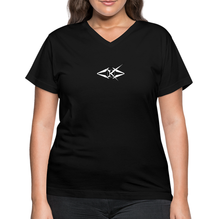 Women's V-Neck T-Shirt - black