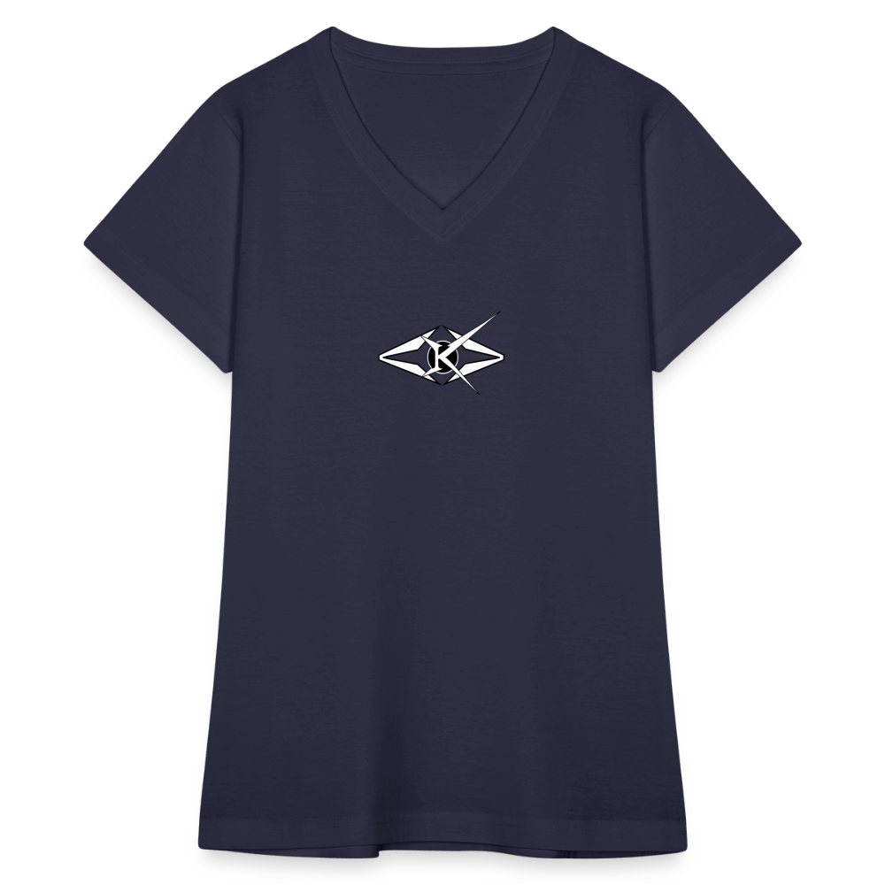 Women's V-Neck T-Shirt - navy