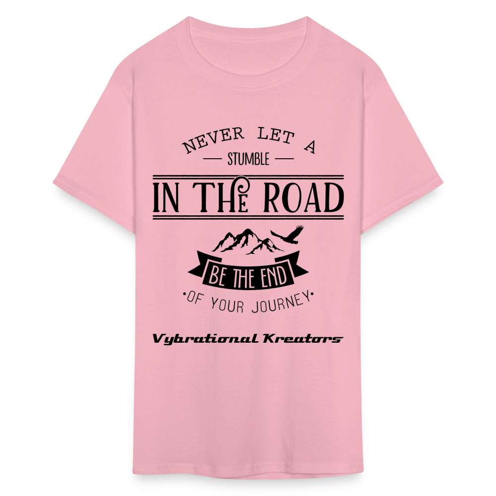 Mens Stumble in The Road Classic T-Shirt - pink