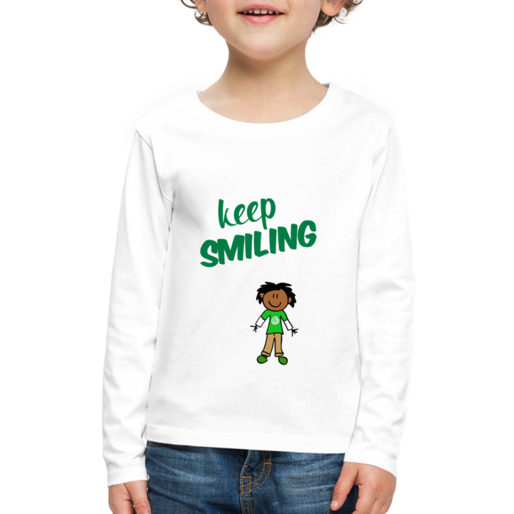 Kids' Premium Long Sleeve T-Shirt - white