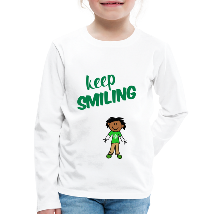 Kids' Premium Long Sleeve T-Shirt - white