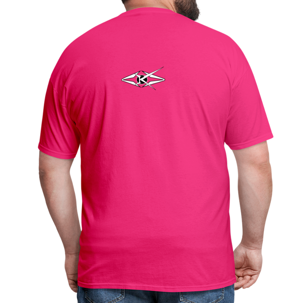 Mens Stumble in The Road Classic T-Shirt - fuchsia