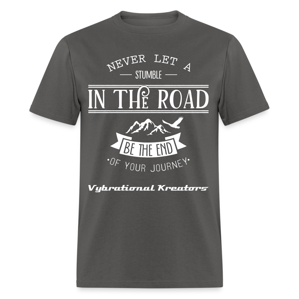 Mens Stumble in The Road 2 Classic T-Shirt - charcoal