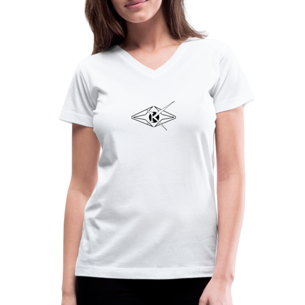 Women's V-Neck T-Shirt - white