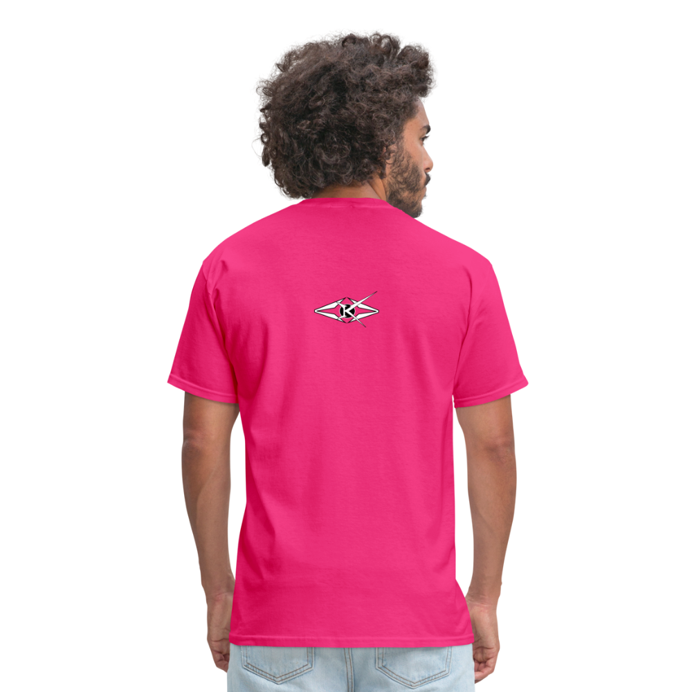 Mens Stumble in The Road Classic T-Shirt - fuchsia