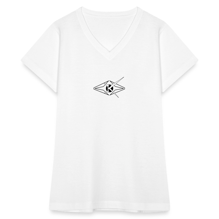 Women's V-Neck T-Shirt - white