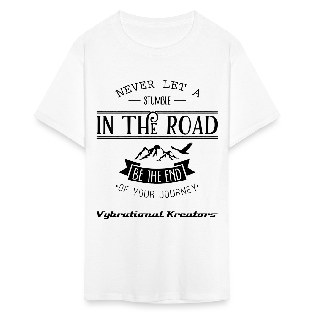 Mens Stumble in The Road Classic T-Shirt - white