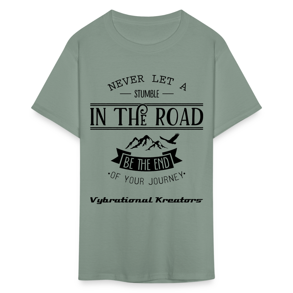 Mens Stumble in The Road Classic T-Shirt - sage