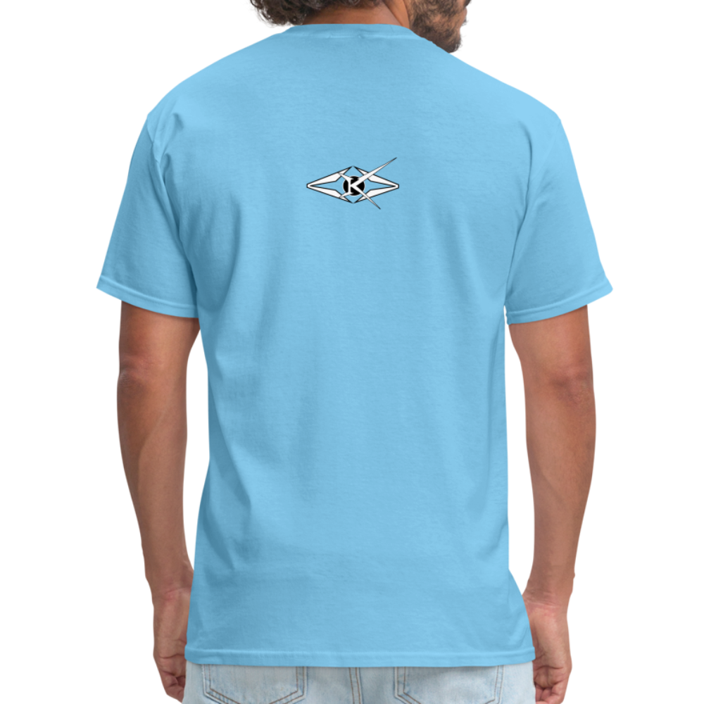 Mens Stumble in The Road Classic T-Shirt - aquatic blue