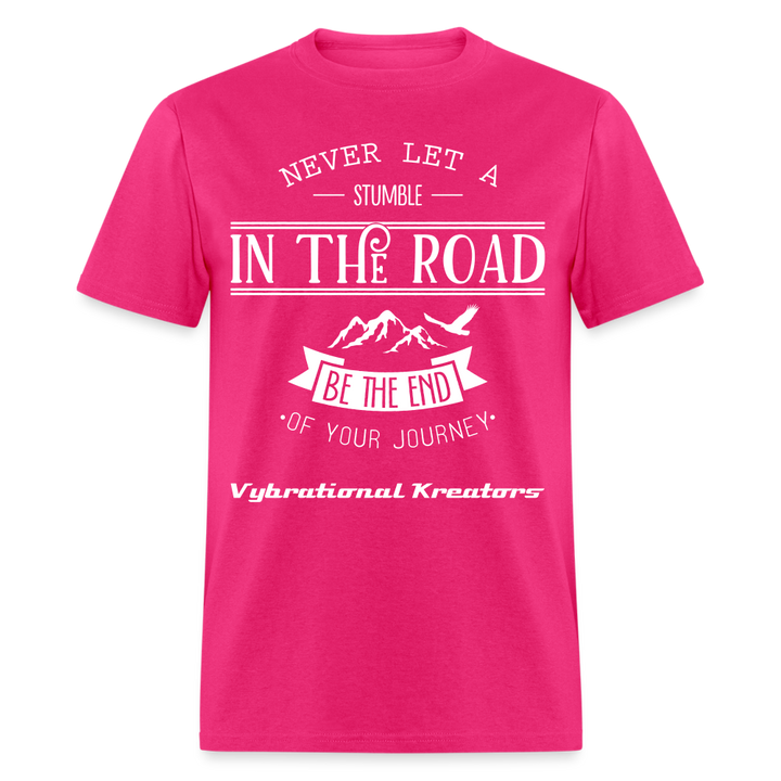 Mens Stumble in The Road 2 Classic T-Shirt - fuchsia