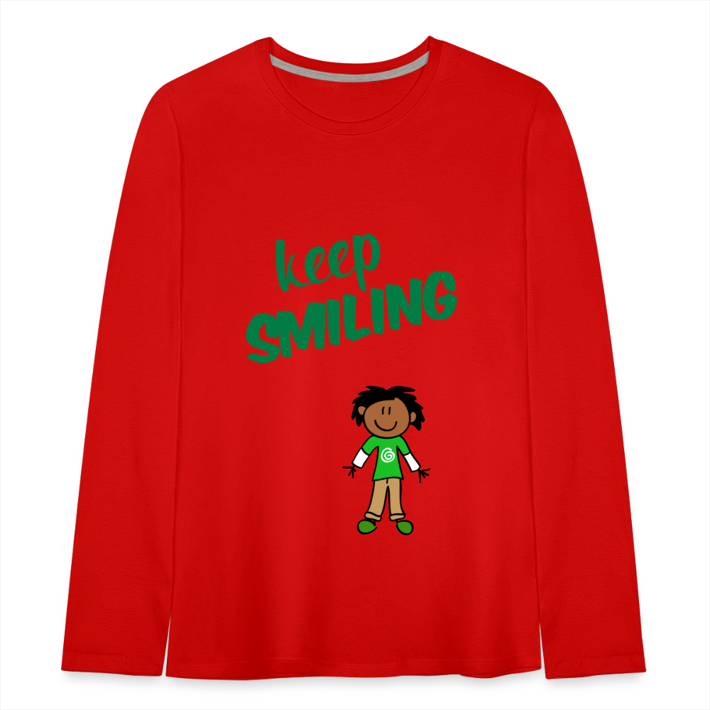 Kids' Premium Long Sleeve T-Shirt - red