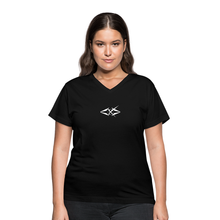 Women's V-Neck T-Shirt - black