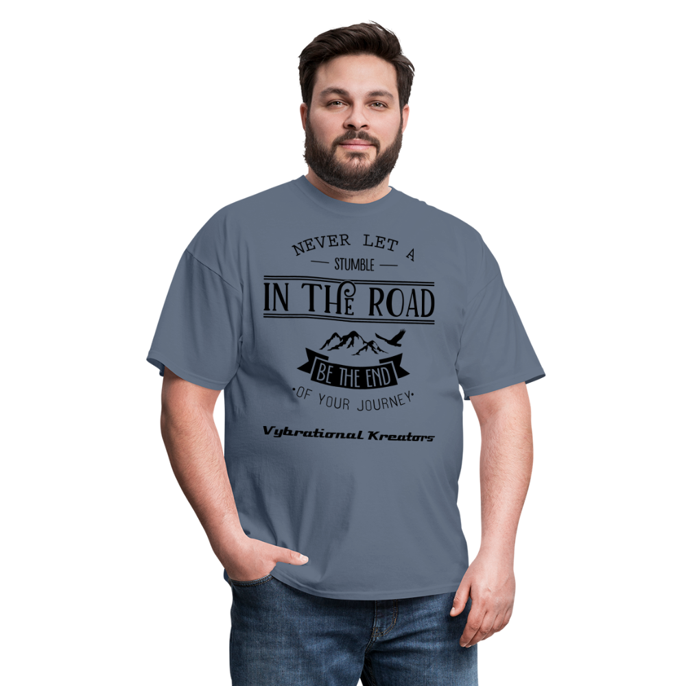 Mens Stumble in The Road Classic T-Shirt - denim