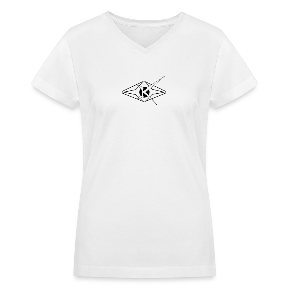 Women's V-Neck T-Shirt - white