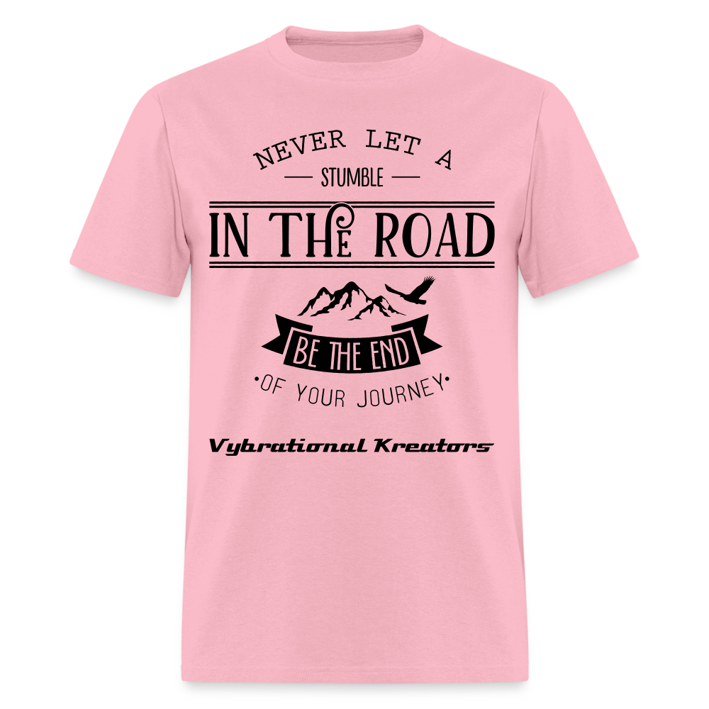 Mens Stumble in The Road Classic T-Shirt - pink