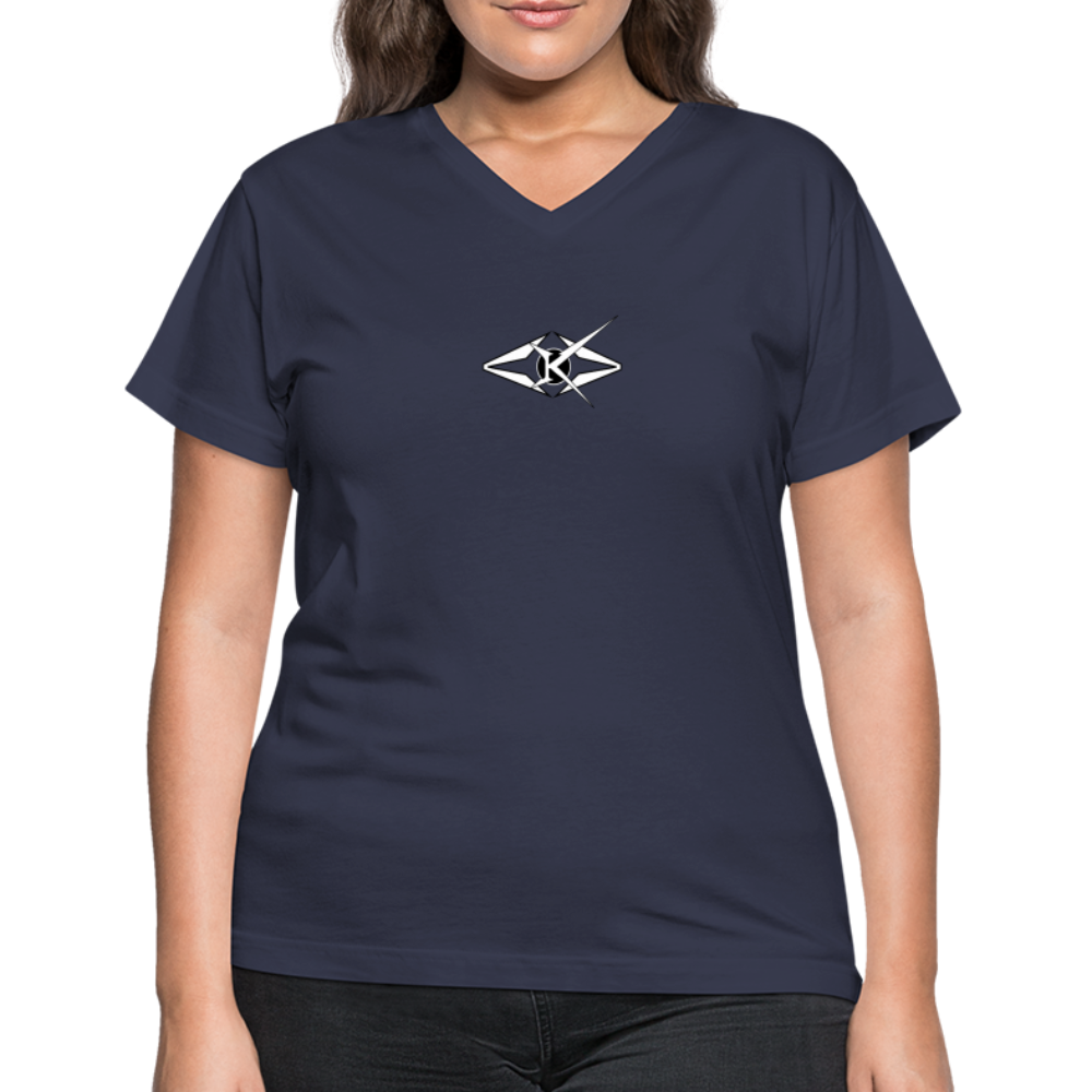 Women's V-Neck T-Shirt - navy