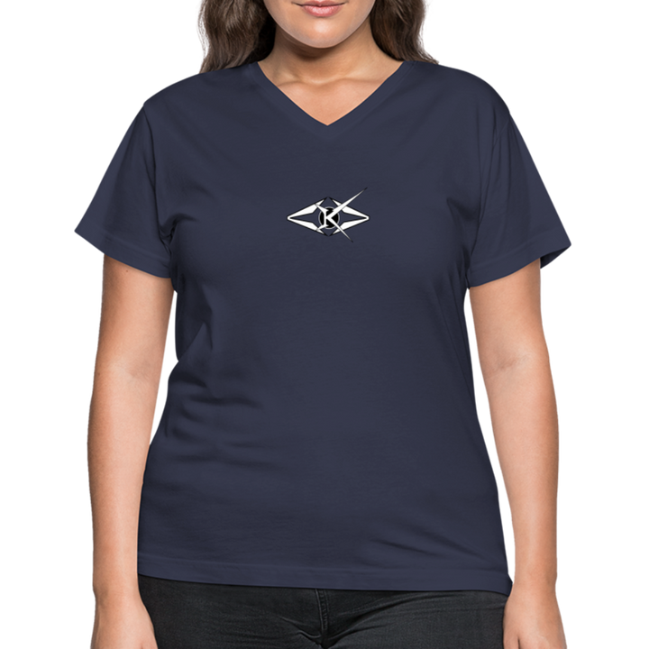 Women's V-Neck T-Shirt - navy