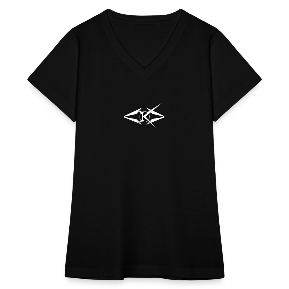 Women's V-Neck T-Shirt - black