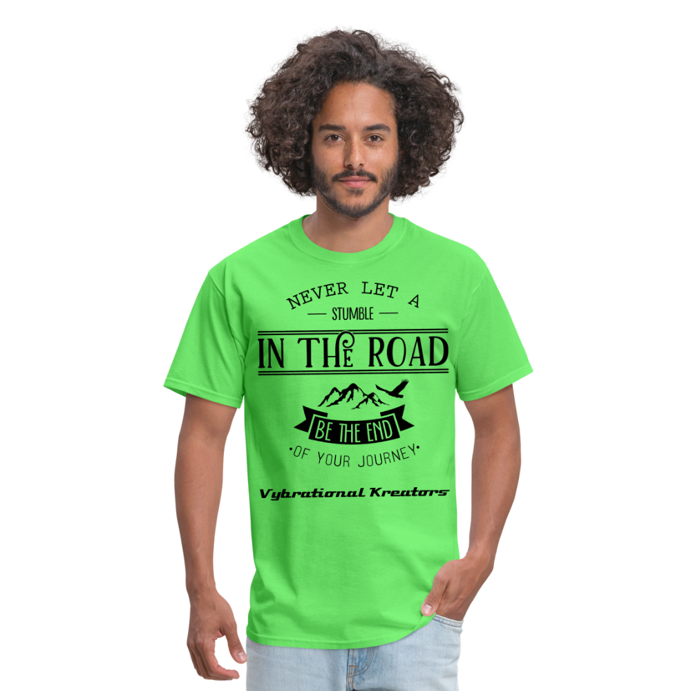 Mens Stumble in The Road Classic T-Shirt - kiwi