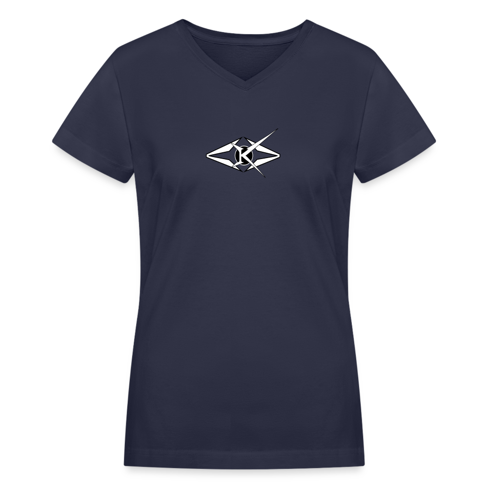 Women's V-Neck T-Shirt - navy