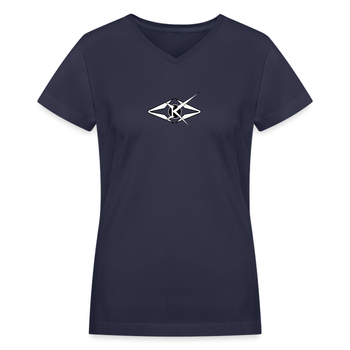 Women's V-Neck T-Shirt - navy