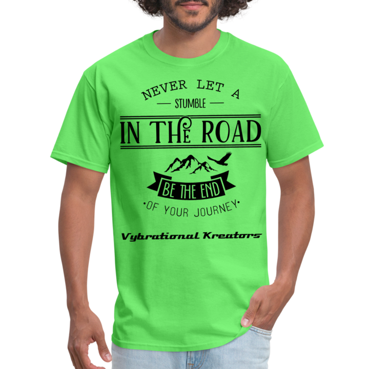 Mens Stumble in The Road Classic T-Shirt - kiwi