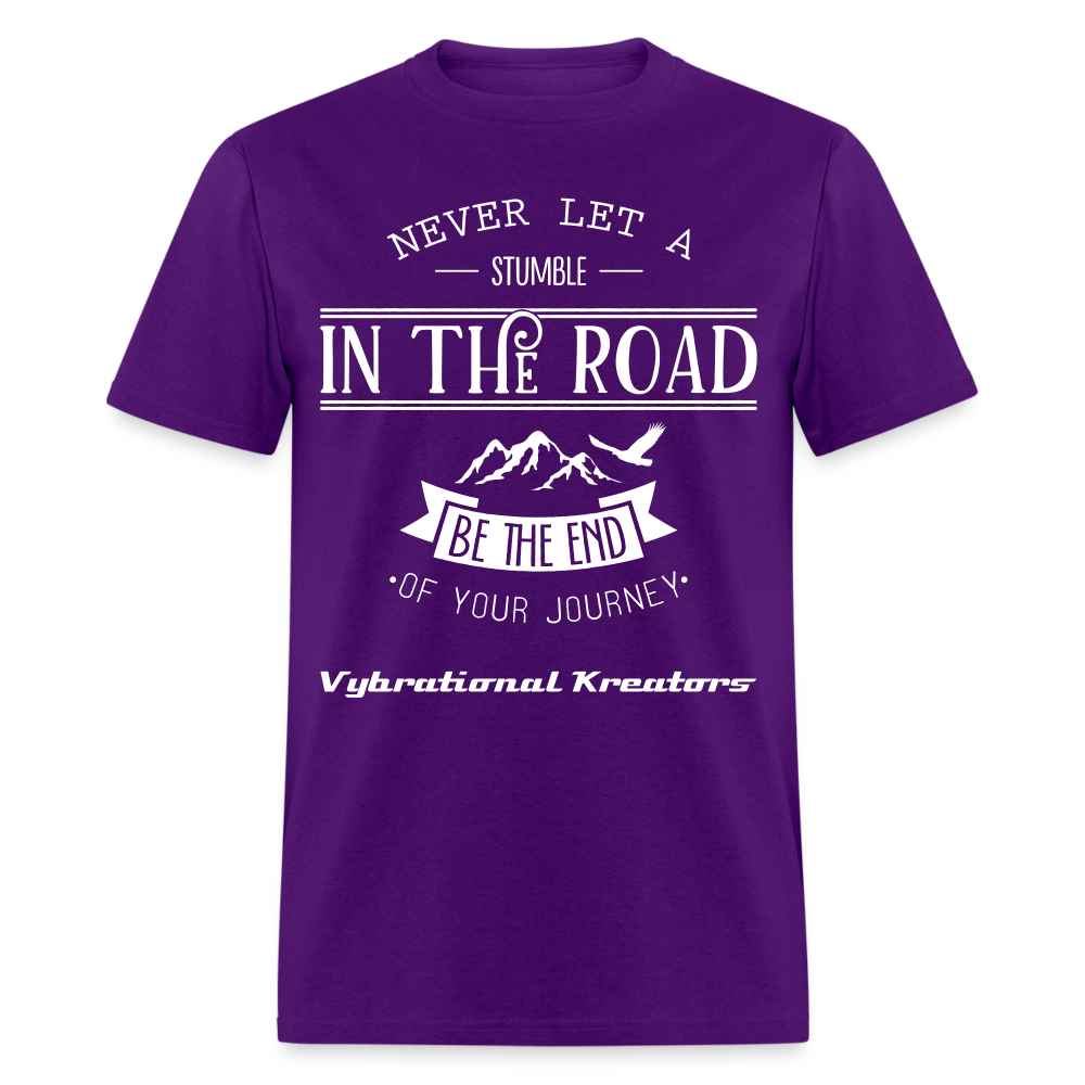 Mens Stumble in The Road 2 Classic T-Shirt - purple