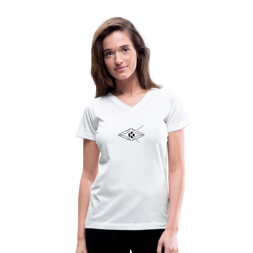 Women's V-Neck T-Shirt - white