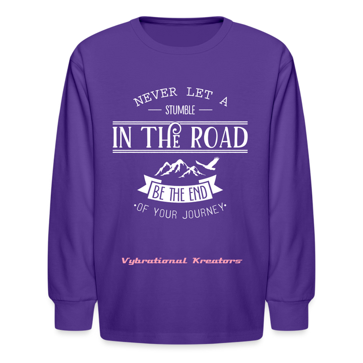 Kids' Long Sleeve T-Shirt - dark purple