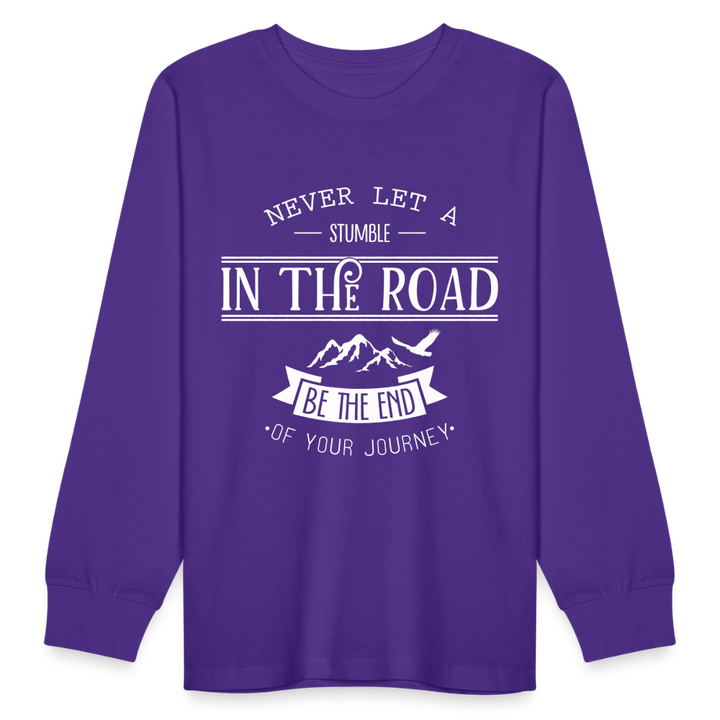 Kids' Long Sleeve T-Shirt - dark purple