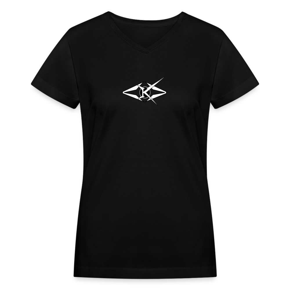 Women's V-Neck T-Shirt - black