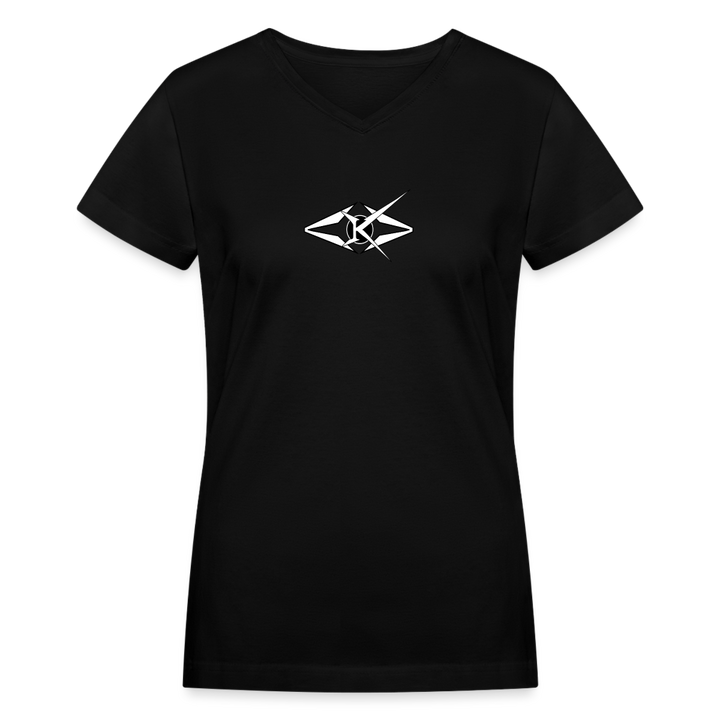 Women's V-Neck T-Shirt - black