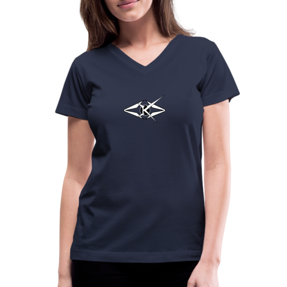 Women's V-Neck T-Shirt - navy