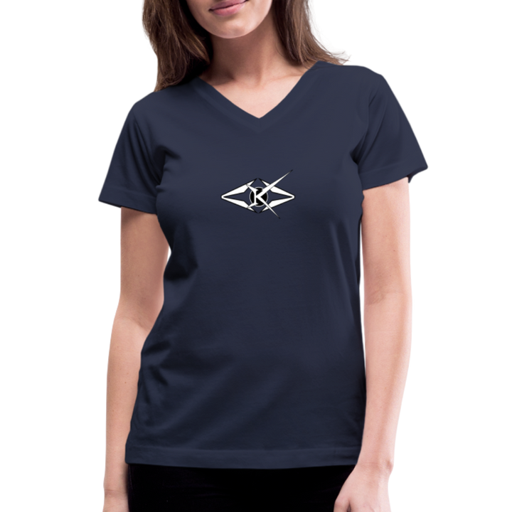 Women's V-Neck T-Shirt - navy