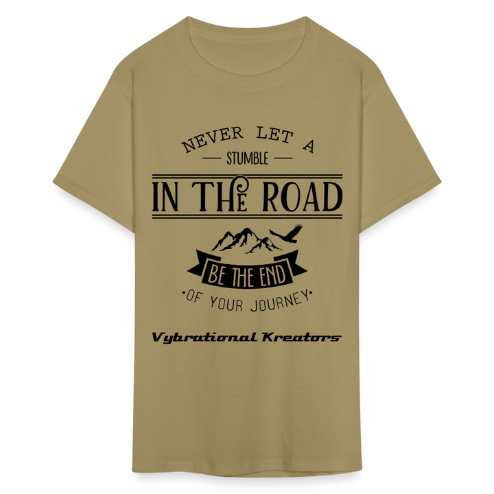 Mens Stumble in The Road Classic T-Shirt - khaki