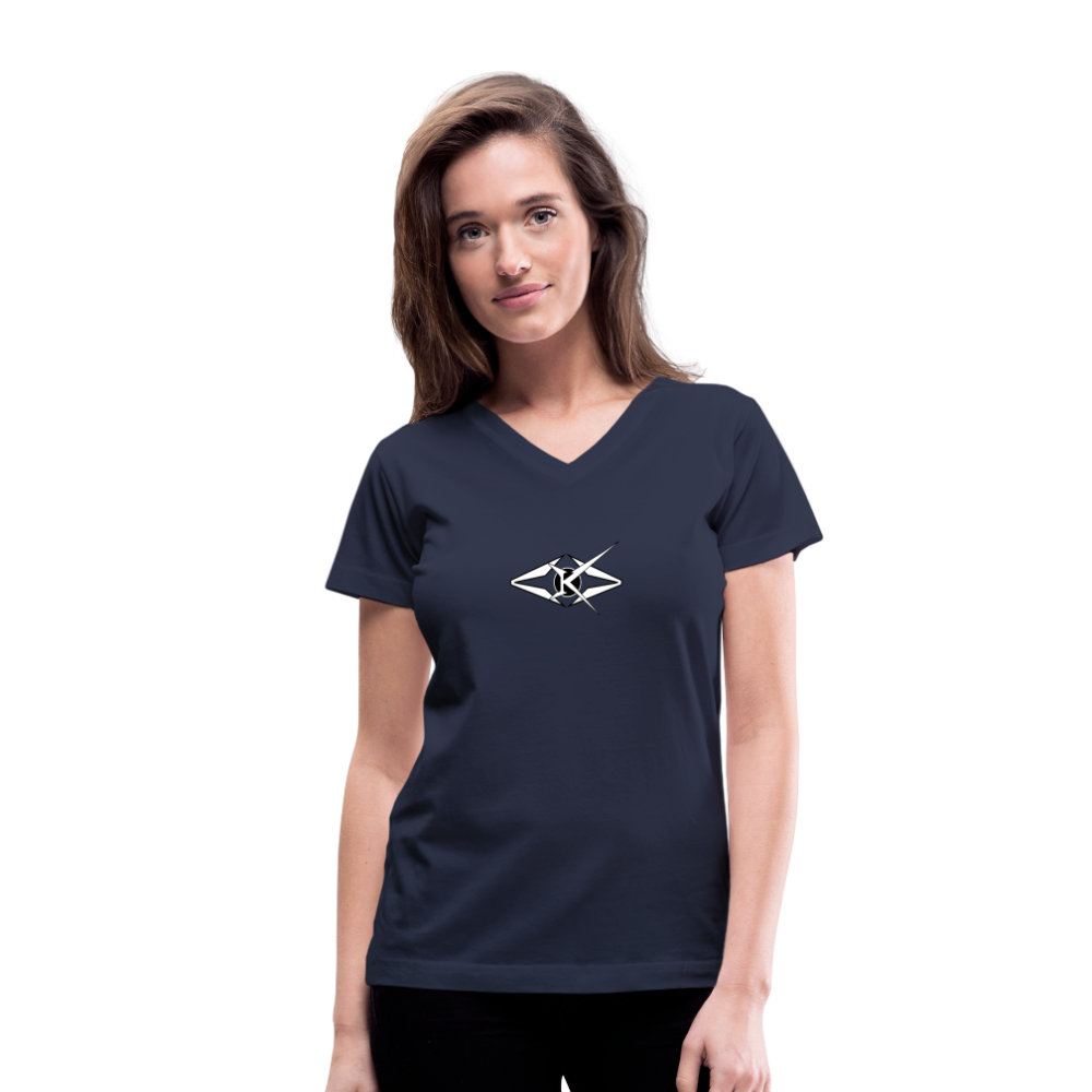 Women's V-Neck T-Shirt - navy