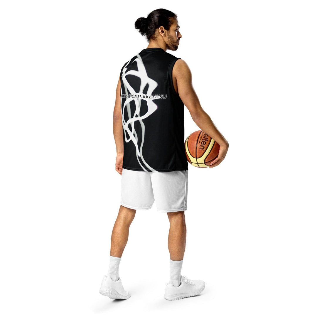 Recycled unisex basketball jersey - VYBRATIONAL KREATORS®