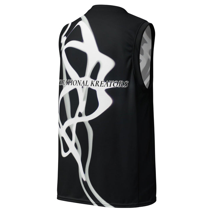 Recycled unisex basketball jersey - VYBRATIONAL KREATORS®