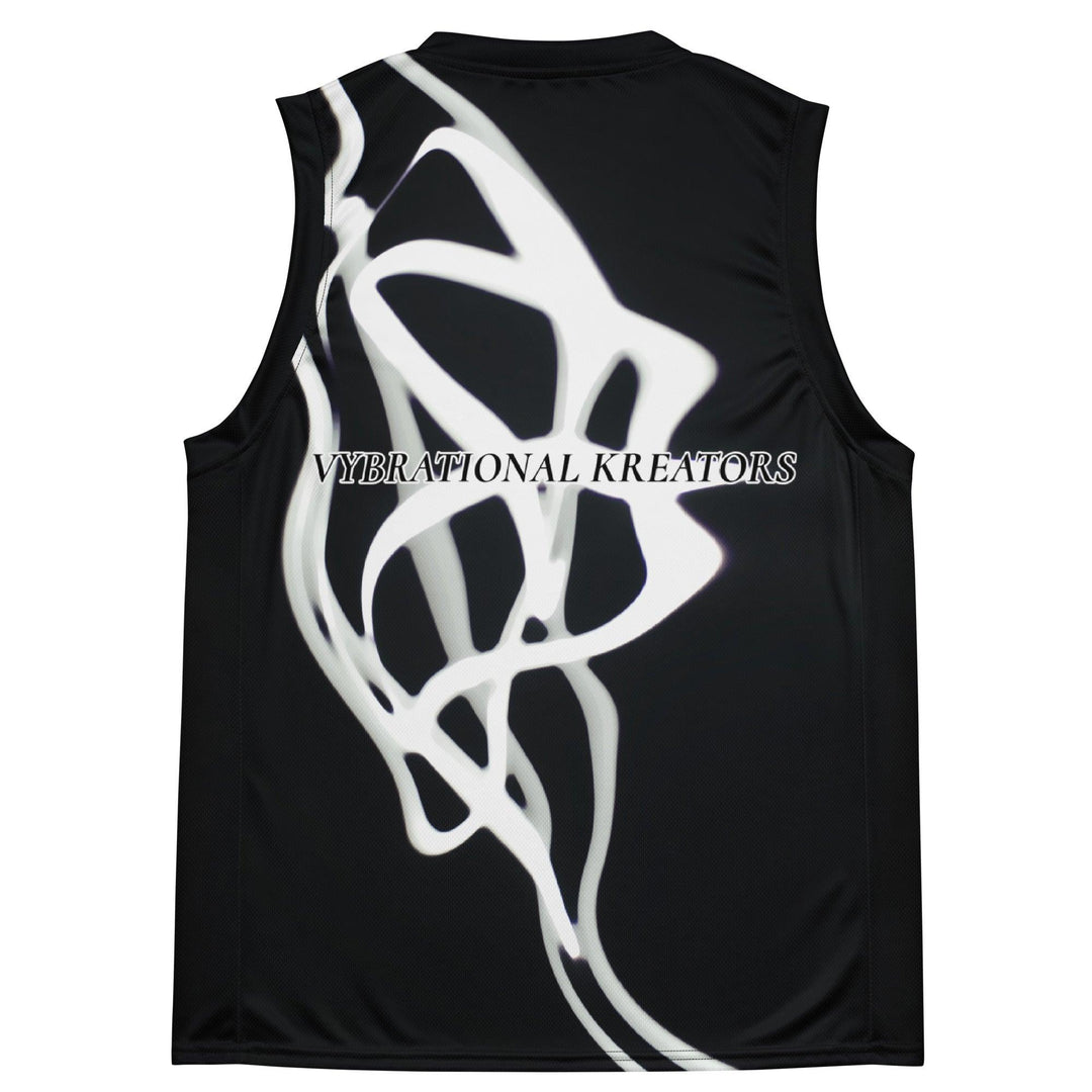 Recycled unisex basketball jersey - VYBRATIONAL KREATORS®