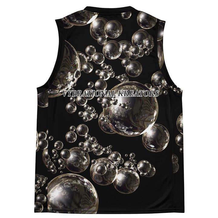 Recycled unisex basketball jersey - VYBRATIONAL KREATORS®