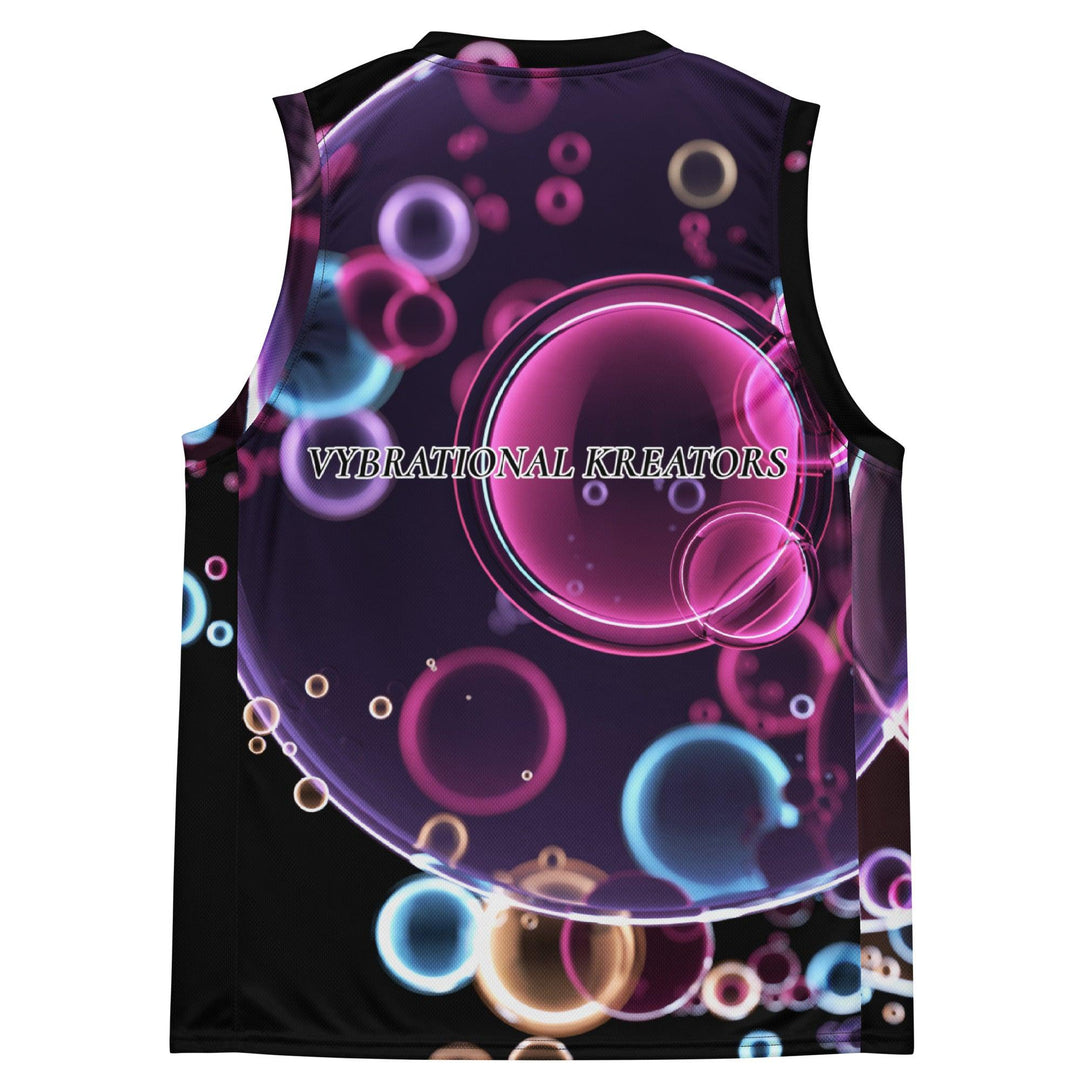 Recycled unisex basketball jersey - VYBRATIONAL KREATORS®