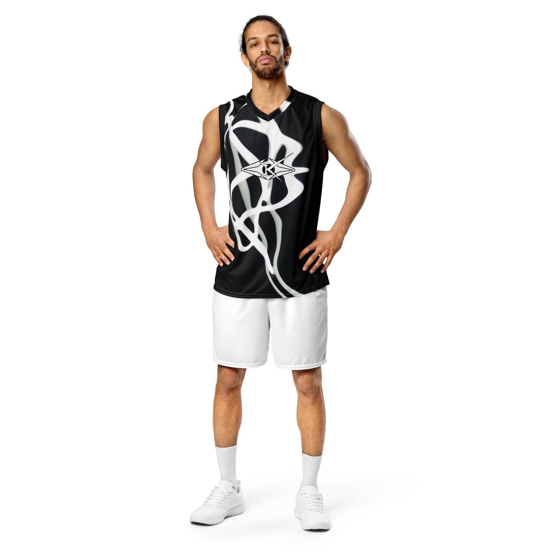 Recycled unisex basketball jersey - VYBRATIONAL KREATORS®