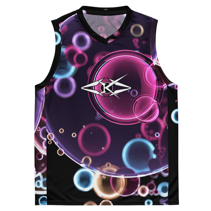 Recycled unisex basketball jersey - VYBRATIONAL KREATORS®