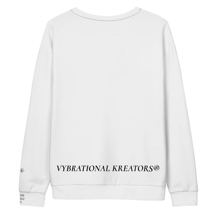 Unisex White Sweatshirt - VYBRATIONAL KREATORS®