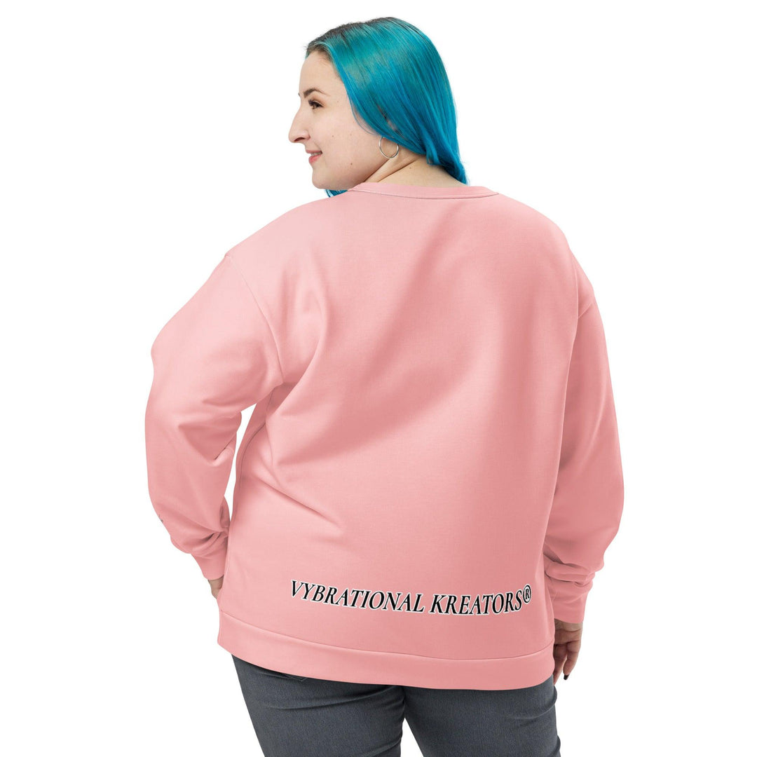 Unisex Pink Sweatshirt - VYBRATIONAL KREATORS®