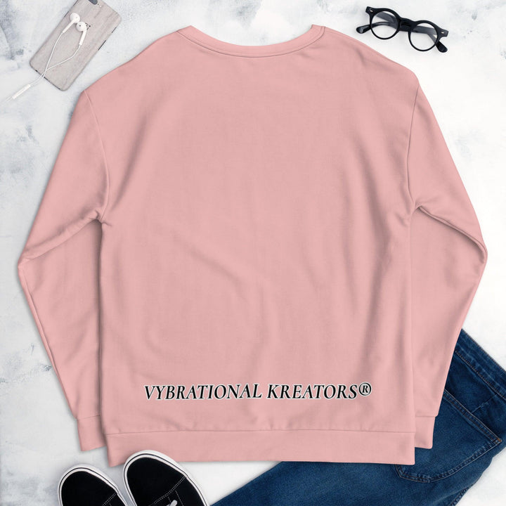 Unisex Pink Sweatshirt - VYBRATIONAL KREATORS®