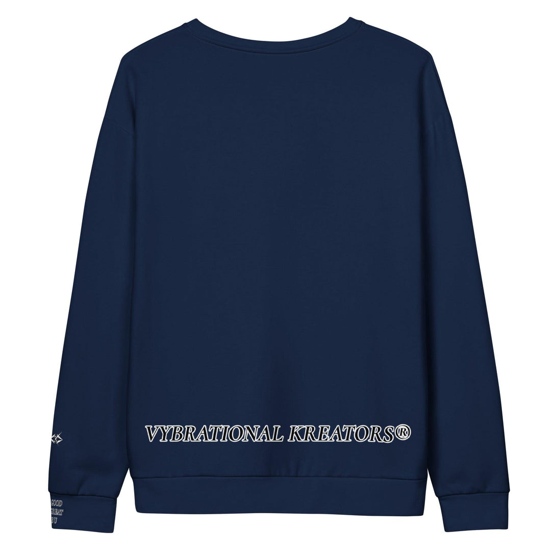 Unisex Navy Blue Sweatshirt - VYBRATIONAL KREATORS®