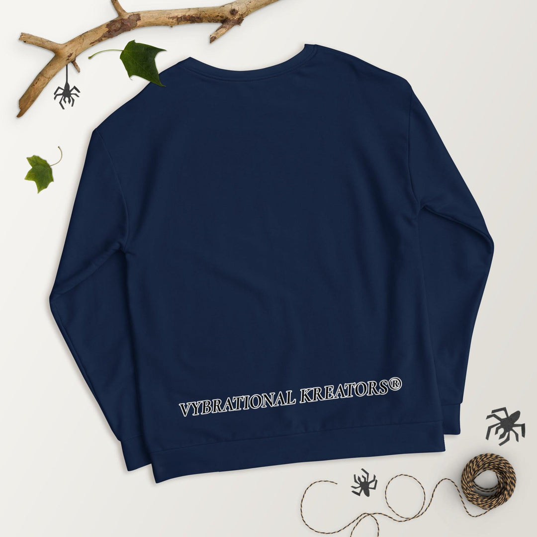 Unisex Navy Blue Sweatshirt - VYBRATIONAL KREATORS®