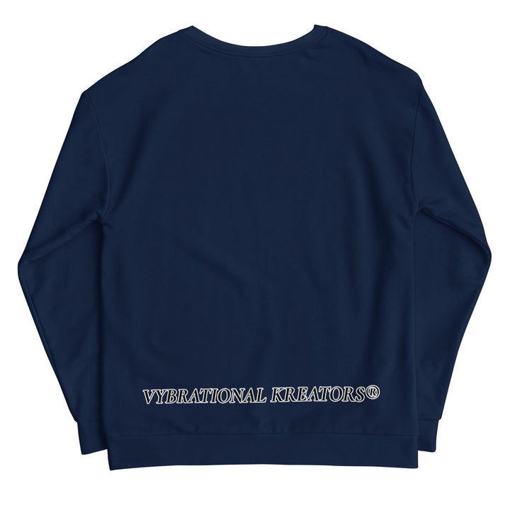 Unisex Navy Blue Sweatshirt - VYBRATIONAL KREATORS®